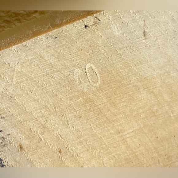 Swedish Hasbeens Wood Clogs Sandals Natural Tan Leather Buckle Shoes sz 40 - Picture 8 of 11